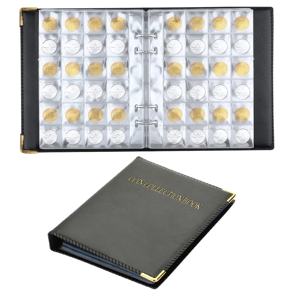 Coin Collection Album Holder, 480 Pockets Storage Book for Penny,Quarters,Badges