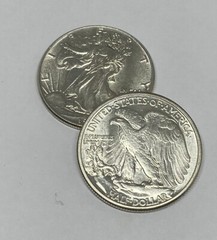 Choice AU – 1947 Walking Liberty Half Dollar – 90% Silver – Almost Uncirculated