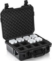 12-Slot Hard Coin Storage Case with Handle for Silver Eagle Collectors