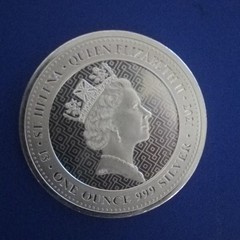 British Royal Mint St. Halena 2021 UK Britannia 1 oz .999 Silver Uncertified