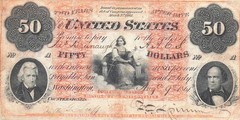 USA / US Note $50 3.2.1861 Series A Facsimile / Copy Uncirculated QZ 34
