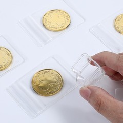 60PCS Coin Sleeves for All Coins, Single Coin Collection Holders Individual P…