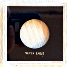 Capital Holder For Silver Eagle Coin 3.3×3.3 Acrylic Plastic Holder Black #22