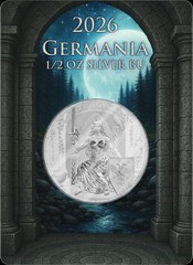 2026 Germania Mint Silver 1/2 (0.5) oz Coin 4 Mark (In Coincard Assay) *Presale*
