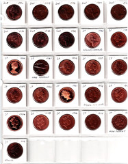 GB QEII 2p Coins 1971 to 1998 26 x Two Pence British Many BU & Some Proof
