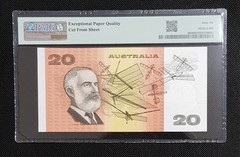 AUSTRALIA 1991 $20 FRASER/COLE Note LOW 814 P46 PMG 66 GEM UNC EPQ RED MATCHING