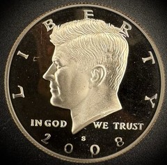 2008-S GEM PROOF Kennedy Half Dollar Clad 50C DEEP ULTRA CAMEO