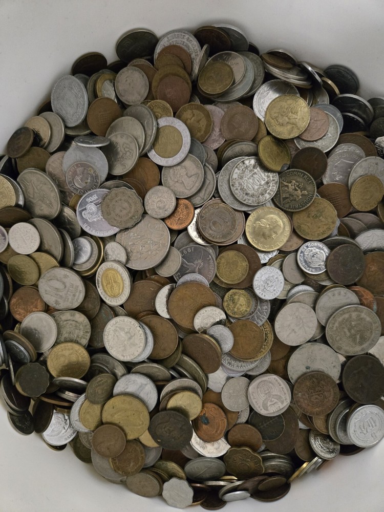 5 Lb Bulk World Foreign Coins Lot. All Coins Are From The Same Collection….
