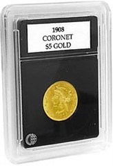 3 Quality Coin Slab Holders 21.5 mm For $5 Gold 1840-1929 By Coin World Premier
