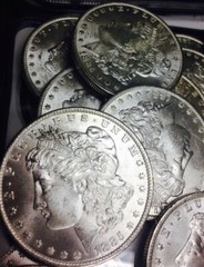 (1) Uncirculated BU MS 1878-1904 Morgan Silver Dollar Bulk Lot Coin Collection