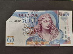 RARE 2000 Units – Overprinted “IBNS World Money fair 1998,” cut corner – AUNC