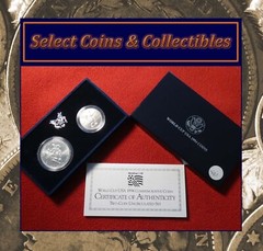 1994-D UNC World Cup 2 Coin Commemorative Set Box OGP and COA #3348