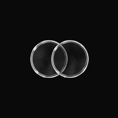 100 Pack 25mm Coin Capsule, Clear Round Plastic Coin Container Capsule, Colle…
