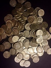 1/2 TROY POUND LB BAG DIMES 90% SILVER COINS U.S. MINTED PRE 1965 ONE !