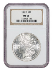 1881-S $1 NGC MS65 – Morgan Dollar – Popular Collector Date