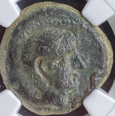 200BC-151BC Ancient Celtic Iberian Coin Castulo Very Rare Bull ChF NGC Graded