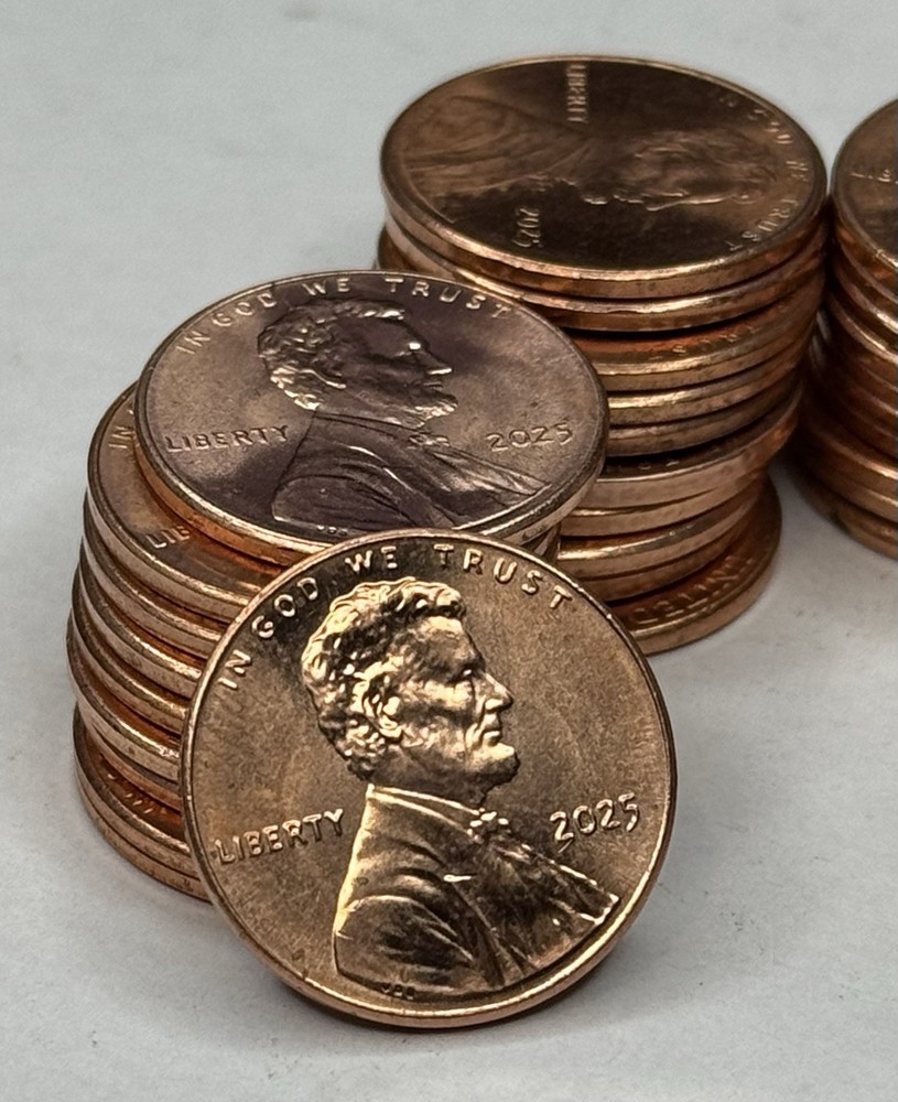2025-P Lincoln Shield Cent BU Single Coin Free Shipping!