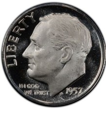 1957 Roosevelt Dime 10C PCGS PR66 Lot 2328