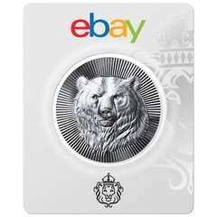 Scottsdale Mint 1oz Silver STACKER® Grizzly Bear CertiLock (eBay Exclusive)#A123