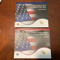 2017 2 US Mint Uncirculated Sets – Philadelphia and Denver – 10 Coins Each Set