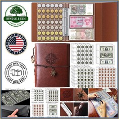 Large Capacity Coin Collection Book with Acid-Free Pages and Waterproof Design