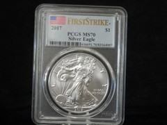 2017 Silver Eagle PCGS MS70 First Strike