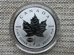 2015 Canada $5 E=mc^2 Einstein Privy Maple Leaf 1 oz .999 Fine Silver E=mc2