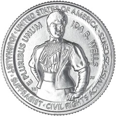 2025 S American Women Quarter Ida B Wells Choice BU CN-Clad Copper