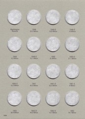 H E HARRIS 2689 Coin Folder Washington Quarter #2 1948-1964 Album / Book 25 cent