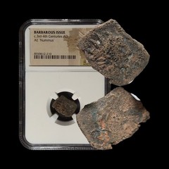 BARBAROUS. 3rd-4th c., Antoninianus Æ – NGC CERT – Radiate Tetricus Crown 210