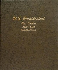 Dansco Coin Album For US Presidential Dollars w/ Proofs 2012-2016 Model 8185