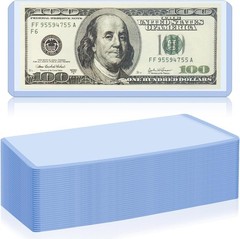 30 Pack Dollar Bill Sleeves Hard Plastic Currency Holders 6.8×2.9in Clear