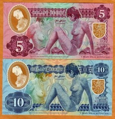 SET Czech Bohemia, 5 – 10 Korun, 2020 Nude, Clear Window Polymer, Matching S/Ns