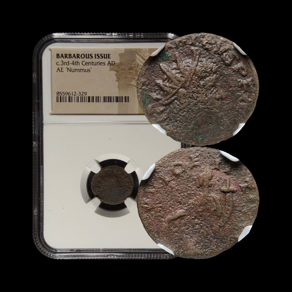 BARBAROUS. 3rd-4th c., Antoninianus Æ – NGC CERT – Radiate Tetricus Laetitia