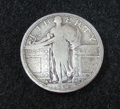 1917 S – STANDING LIBERTY QUARTER – Type I T1 – Silver – VG