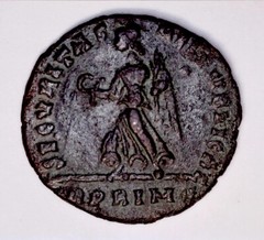 Roman Imperial Valens 364-378 AD Rome Mint, Nearly XF Olive Green Patina COA