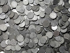Nazi German Third Reich – 50 Coins – 1 5 10 Reichspfennig 1940-1944 Zinc WW2 LOT