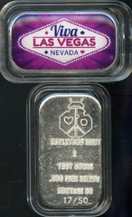 2-oz Hayleybug Mint Viva Las Vegas Colored LTD only 50 #’erd Vary .999 silver