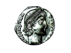 CONSTANTIUS II 337-347AD.Wreath VOT XX MVLT XXX (15MM) #44