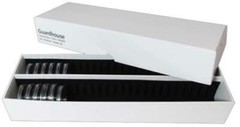 50 Coin Capsules Storage Box For Airtite T Medium Half $ #14 Holder 2 Rows Case