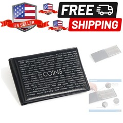 LIGHTHOUSE – Pocket Album for Coins – Travel Size with Sliding Inserts to Sto…