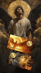 2026 Liberia The Fall of Lucifer 1/1000 oz Gold Coin in Card (9999 Mintage)