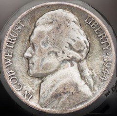 1944-P Silver Jefferson Wartime Nickel “Best Value On EBay” FAST SHIPPING