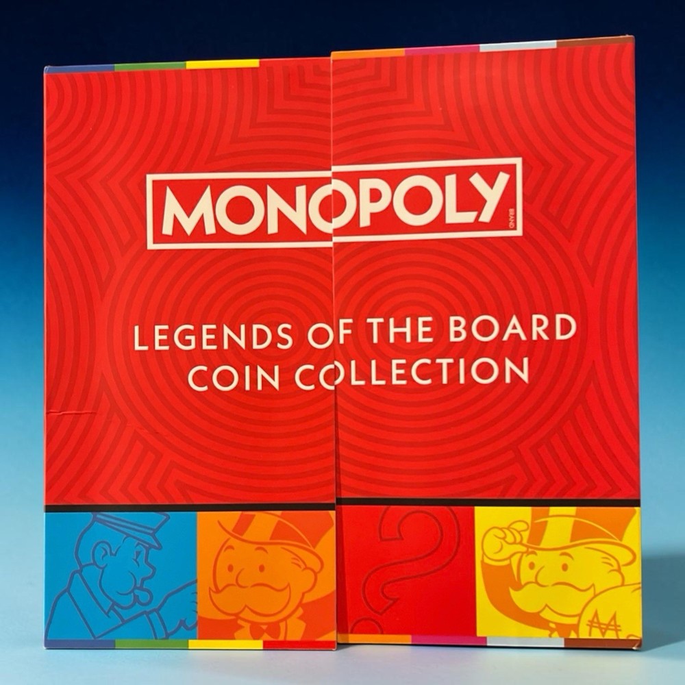 2026 Solomon Islands Monopoly Legends of the Board 6 x 9g Silver Plated Coin Set