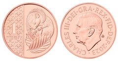 2023 1p 2p 5p 10p 20p 50p coin pence Brilliant Uncirculated with Privy mark