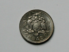 1987 10 CENTS Coin EF+ Lustre with Coat of Arms & Ocean Bird