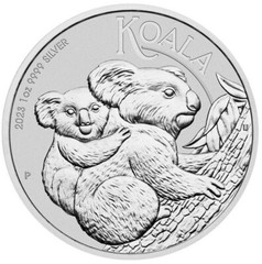 2023 1 oz Silver Australian Koala .9999 Fine BU – In Capsule