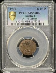 1795 Conder Token PCGS MS-63 BN DH-72 Lothian