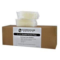 1000 2×2 Shield Coin Flips Soft Polypropylene Holders Safe PVC Free Storage Bulk