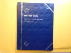 WHITMAN COIN FOLDER, COIN SUPPLIES, COIN BOOK ( LINCOLN CENT ) FREE SHIP
